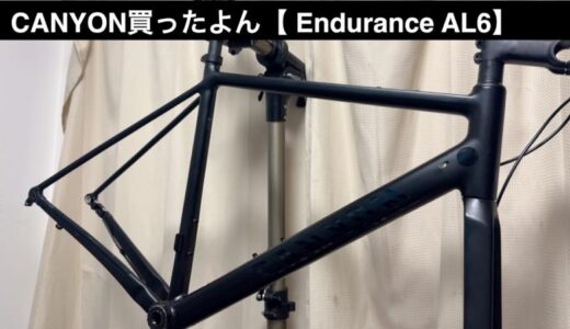 CANYON買ったよん【Endurace AL6 フレームセット】